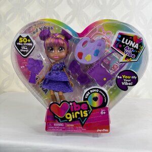 Vibe Girls Luna Art Vibe Doll With Ring, 50+ Stickers, & Diary Jay Play